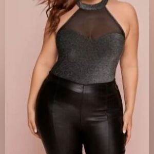 Sparkly holiday halter top